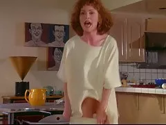 Anna Marie nua na filmes pornos selvagens frente da câmera.